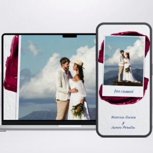 Invitación Digital Boda - Modelo Óleo Romántico