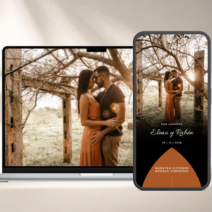 Invitación Digital Boda - Modelo Ámbar